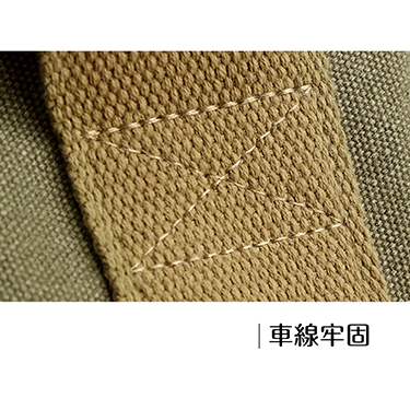 多隔層厚磅帆布兩用托特包細節